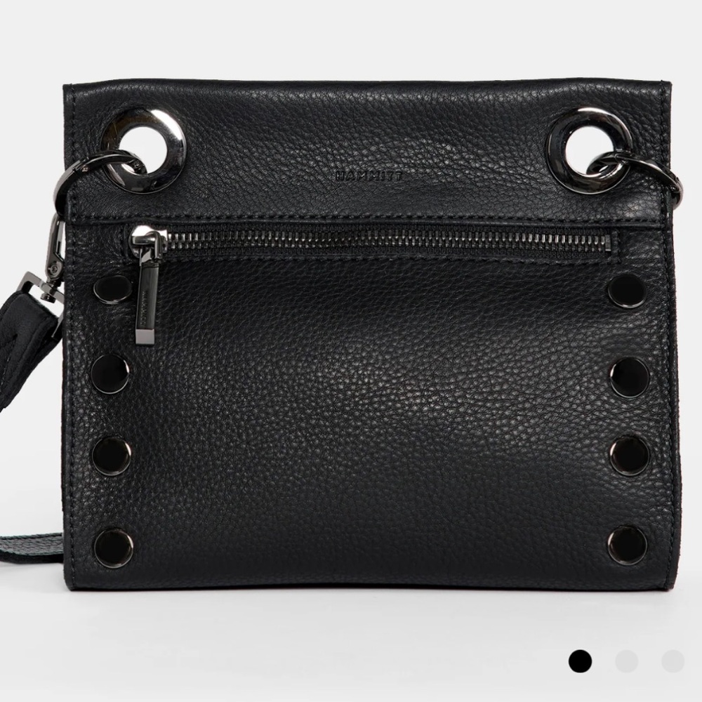 Hammitt Tony Black Leather Crossbody Bag
